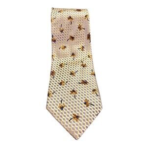 👔Vintage Ermenegildo Zegna Brown Mix Floral Silk Tie Italy EUC!👔
